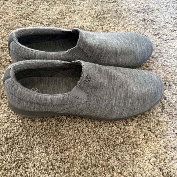 Merinos Women's Grey Merino Wool Slip-On Shoes Size 12 Comfort Winter‎ - Picture 1 of 8
